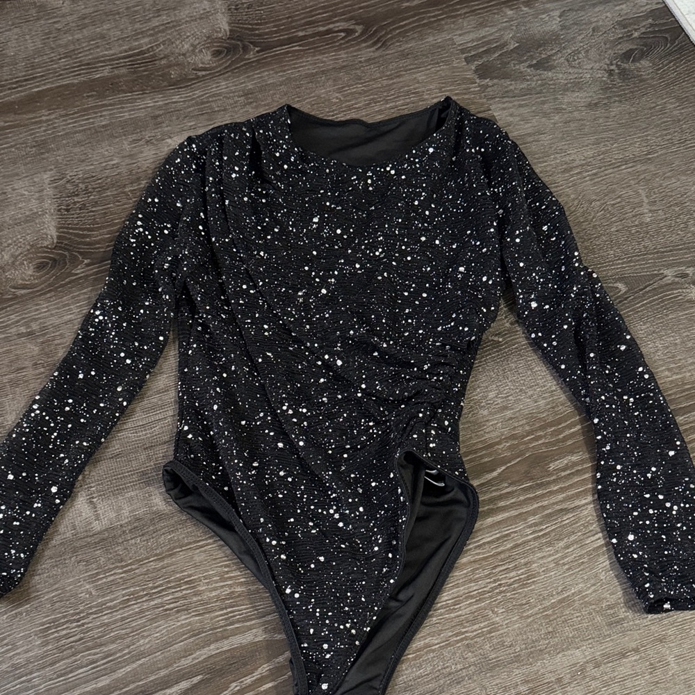 Sparkling Black Kids One Piece